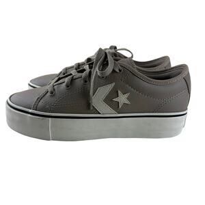 Converse Platform Elevated Low Top Sneakers Gray Women’s Size 9 Like New